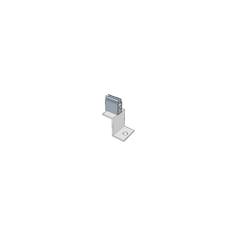 KD Solar hangerbolt bracket with push-clip for long-rail
