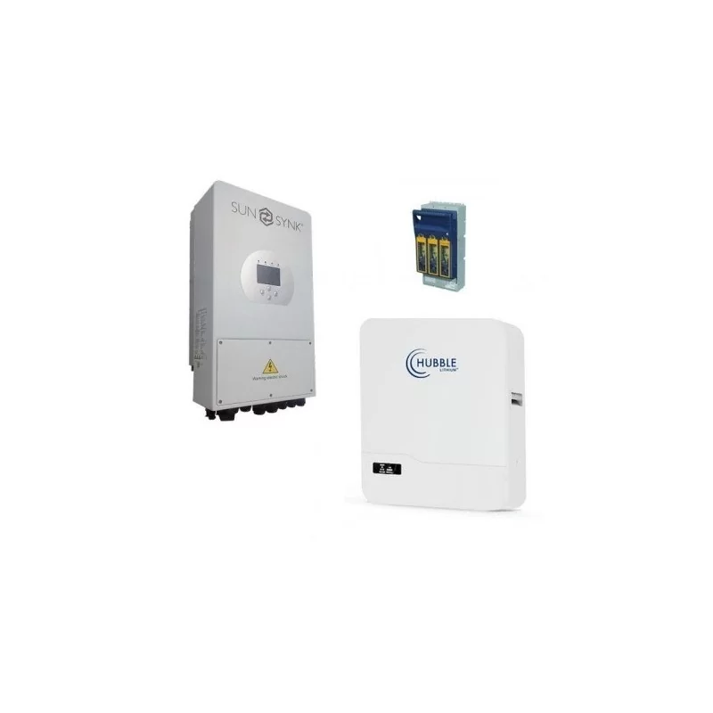 Sunsynk 5kw inverter - Hubble Li-ion AM-5 5kWh Package (Solar Ready)