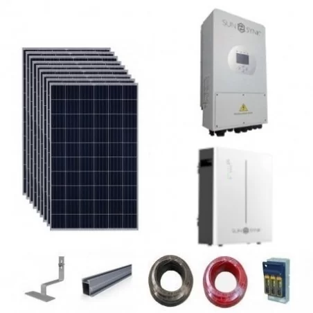 Pv Kit Sunsynk Inverter & Battery 5kW Solar PV Kit