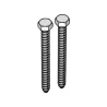 KD Solar fully threaded hex head screw for tile roof hook (Pack of 20)