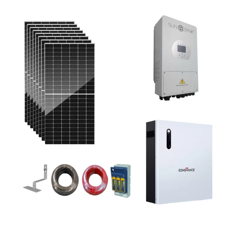 Sunsynk Inverter & Battery 5kW Solar PV Kit
