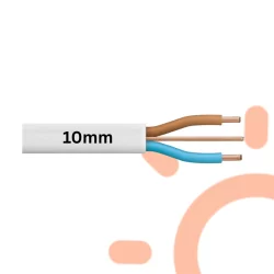 Flat Twin + Earth 10mm² 3-Core Cable